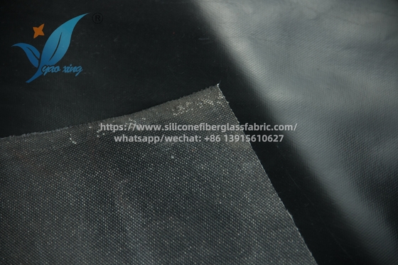 1.5mm Silicone Coated Fiberglass Fabric Heat Resistant Satin Weave