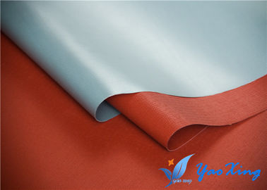 Red Silicone Rubber Coated Fiberglass Fabric For Smoke Curtain And Fire Blankets
