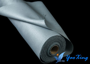 Gray  High Temperature Silicone Coated Fiberglass Fabric Non - Flammable