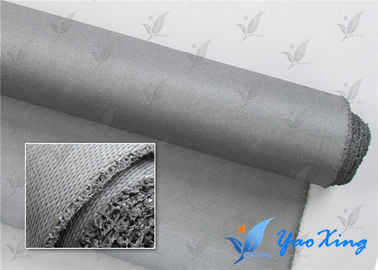 0.4mm Sliver Gray PU Coated Fabric For Fire Doors And Fire Curtains