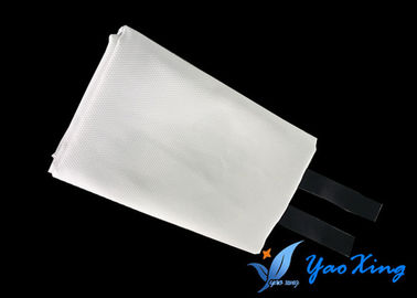 White Fireproof  Silicone Coated Fire Blanket For Homes 0.4mm Thickness