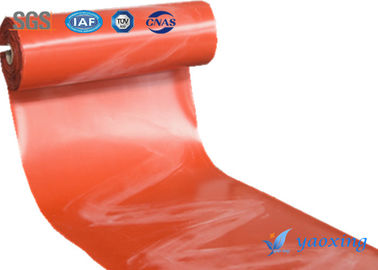 Red Silicone Coated Fiberglass Fabric For Fire Prevention Works