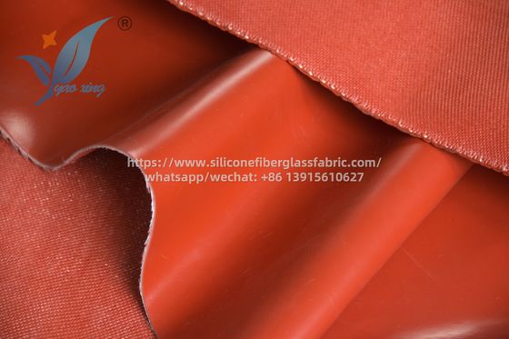 Red Fireproof Silicone Cloth 200 Degrees Celsius Resistant For Industrial Casings