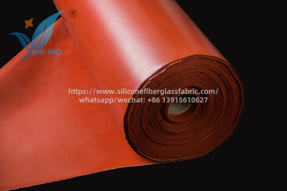 1.5mm Double Sided Fabric Silicone Coated Fiberglass For Duct Connectors