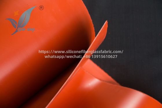 1.5mm Double Sided Fabric Silicone Coated Fiberglass For Duct Connectors