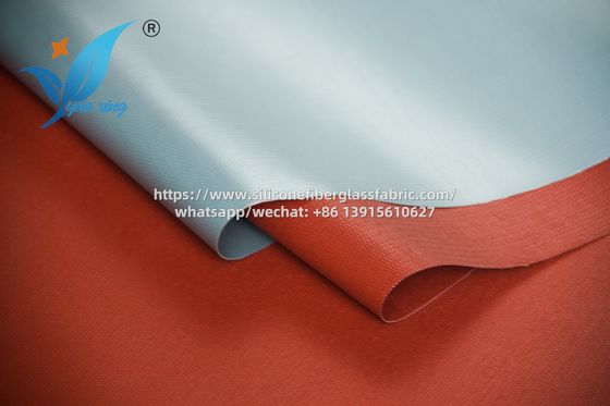 50m Industrial Silicone Coated Fiberglass Fabric 200 Degrees Celsius Resistant Anti Aging