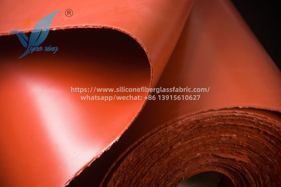 1m Width Outdoor Fire Blanket Silicone Rubber Coated Glass Fabric 3.0mm For Heat Resistance