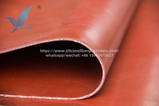 2.5mm Twill Weave Silicone Fabric 50m Length Heat Resistant Heavy Duty For High Temperature Environments