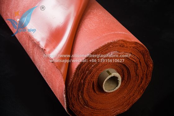 1.5m Width Silicone Coated Fiberglass Fabric For Fire Doors High Strength Soft Texture