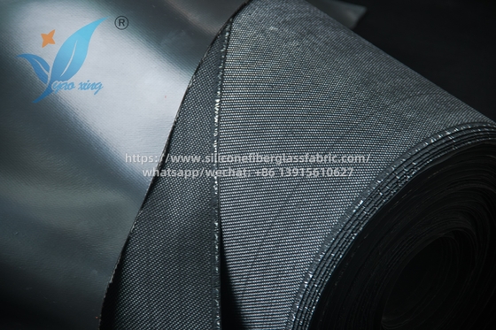 1.5mm Silicone Coated Fiberglass Fabric Heat Resistant Satin Weave