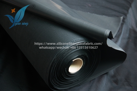 1mm Silicone Rubber Coated Fiberglass Welding Blanket Fireproof Fabric