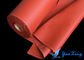 Red Silicone Coated Fiberglass Fabric For Fire Curtain And Flexible Joint