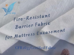 CFR 1633 Certified Fiberglass Fire Barrier Fabric Mattress Encasement