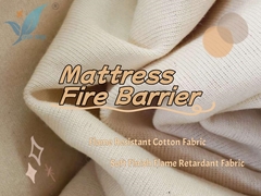 Fire Barrier Knitted Cotton Fabric For Mattress Encasement