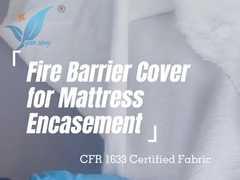 Breathable White Flame Retardant Fabric Lining For Mattresses